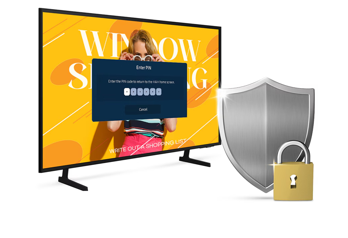 Απεικονίζεται η οθόνη να έχει εμφανίσει παράθυρο για εισαγωγή PIN.